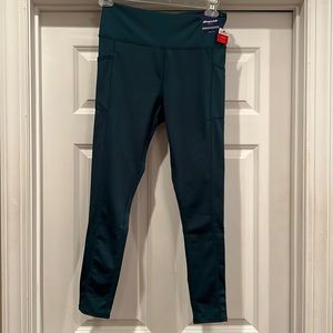 Aeropostale Sport Performance Leggings - 2 pockets- Teal - NWT